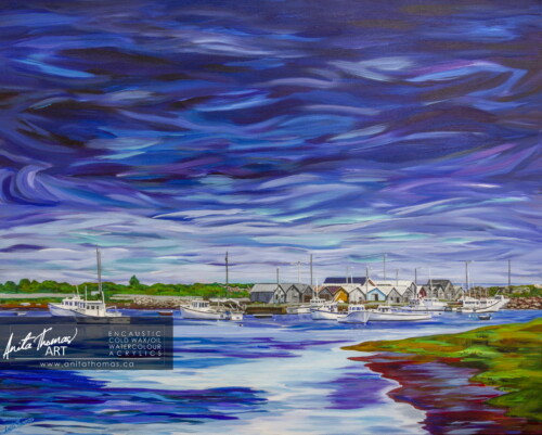 "Graham Pond, PEI"
Striking at low tide when all is at rest, awash in serenity.
Acrylic on canvas
24" x 30"
Gallery wrap
Original available for purchase
$2600
© Anita Thomas - Urbanmoon. All Rights Reserved. fine art acrylic landscape painting