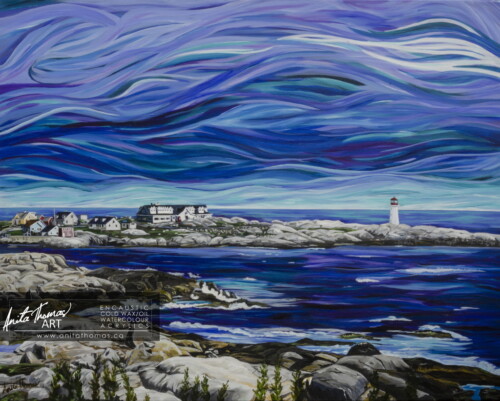 Peggy’s Cove
Exposed, the rocks and homes have seen it all.
Acrylic on canvas
24" x 30"
Unframed.
Original - SOLD
$2600
© Anita Thomas - Urbanmoon. All Rights Reserved. fine art acrylic landscape painting