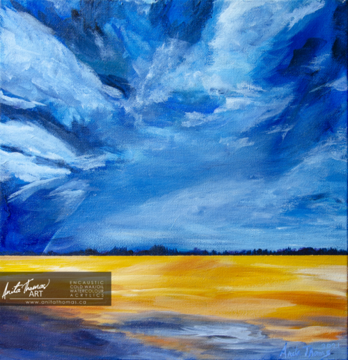 fine art acrylic landscape painting